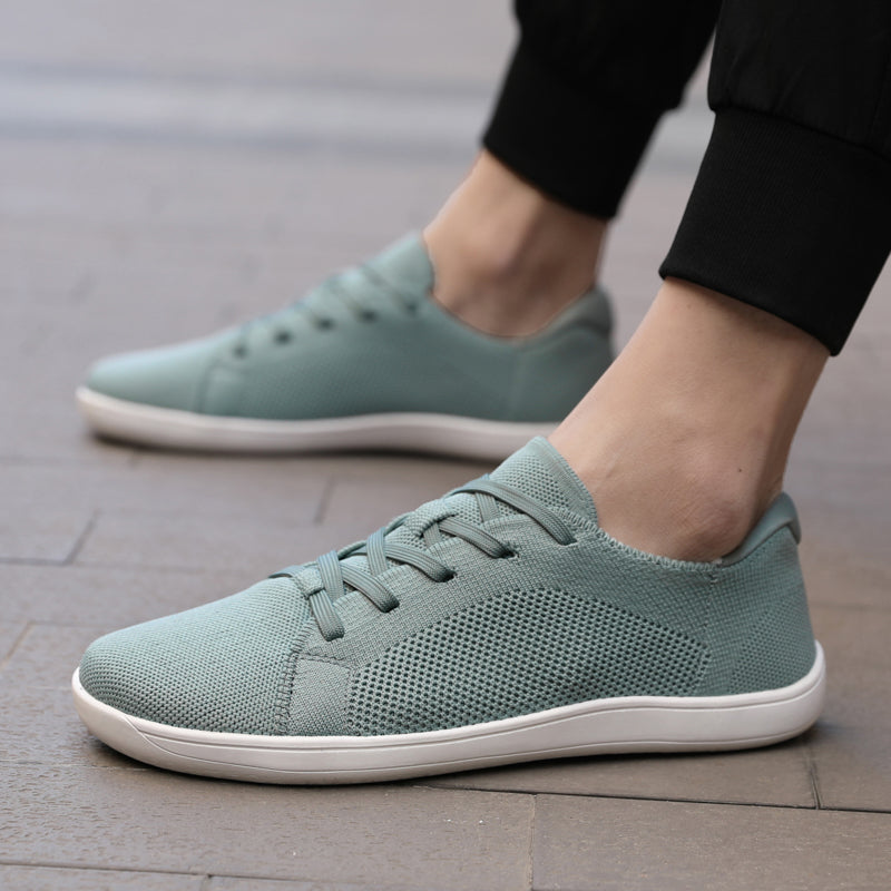 KIVA Buty męskie barefoot klasyczne i komfortowe sneakersy zielone