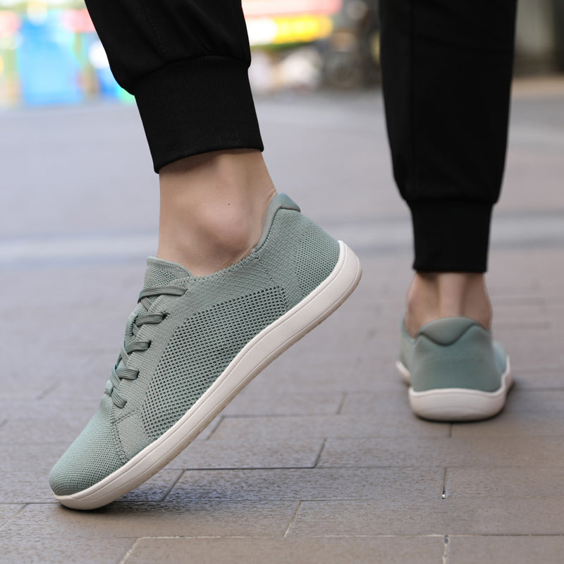 KIVA Buty męskie barefoot klasyczne i komfortowe sneakersy zielone