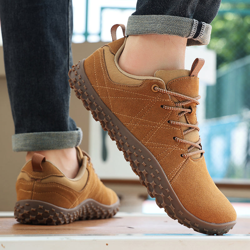 SILA Buty damskie sportowe barefoot sneakersy brązowe