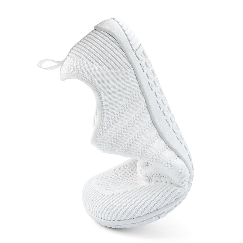 AERA Buty damskie barefoot klasyczne i komfortowe sneakersy białe