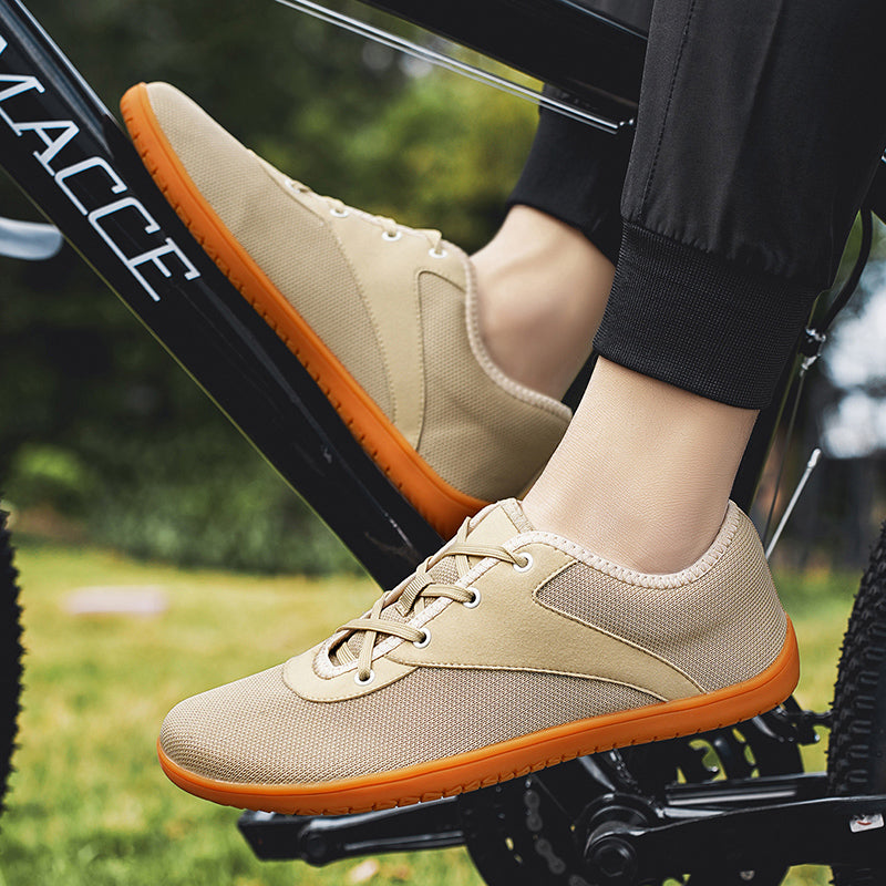 RAVO Buty damskie barefoot elastyczne trampki do chodzenia boso kremowe