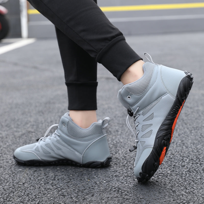 SOLI Buty męskie barefoot klasyczne i komfortowe sneakersy szare