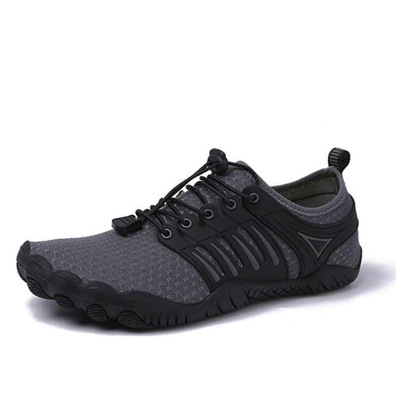 LEVIA Buty damskie trailowe barefoot do chodzenia boso szare
