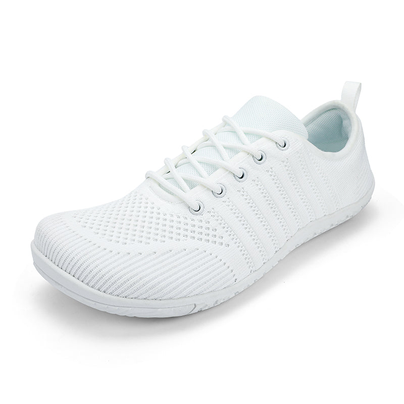 AERA Buty damskie barefoot klasyczne i komfortowe sneakersy białe