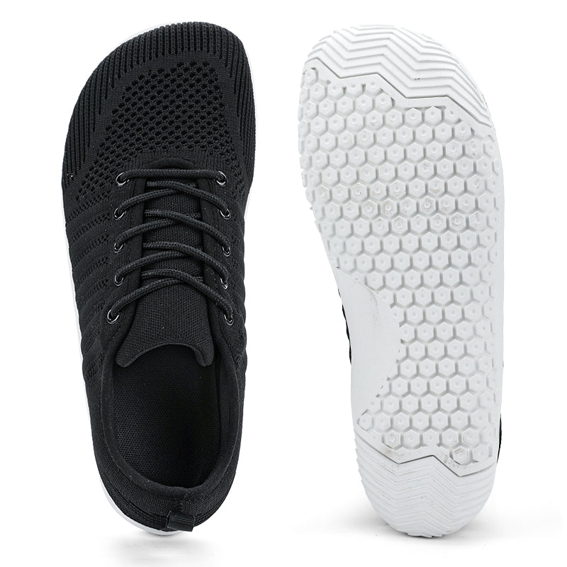 AERA Buty damskie barefoot klasyczne i komfortowe sneakersy czarne