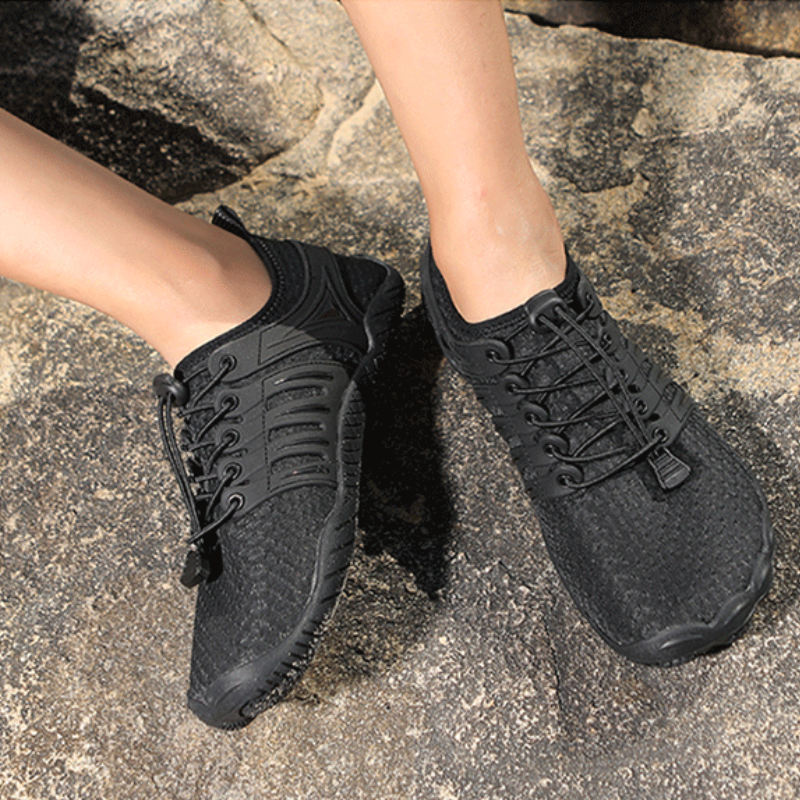 LEVIA Buty damskie trailowe barefoot do chodzenia boso czarne