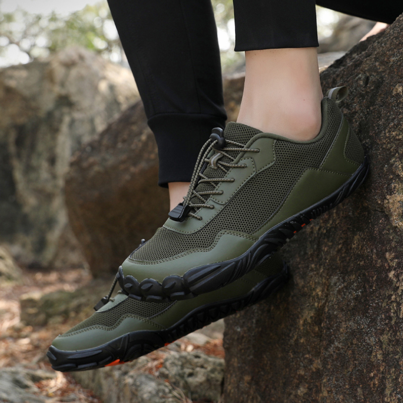 VENA Buty męskie barefoot trail i trekking sportowe buty do chodzenia boso zielone