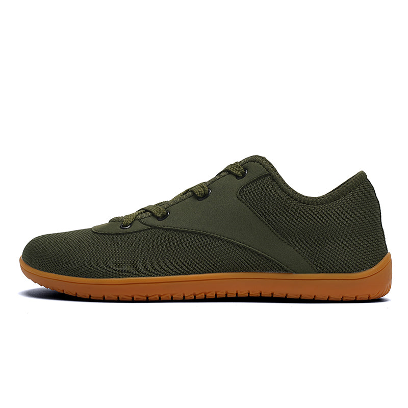 RAVO Buty męskie barefoot elastyczne trampki do chodzenia boso khaki