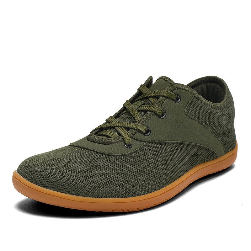 RAVO Buty męskie barefoot elastyczne trampki do chodzenia boso khaki