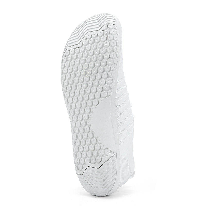 AERA Buty damskie barefoot klasyczne i komfortowe sneakersy białe
