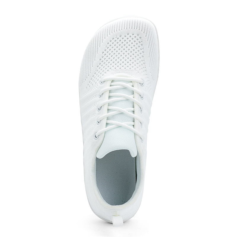 AERA Buty damskie barefoot klasyczne i komfortowe sneakersy białe