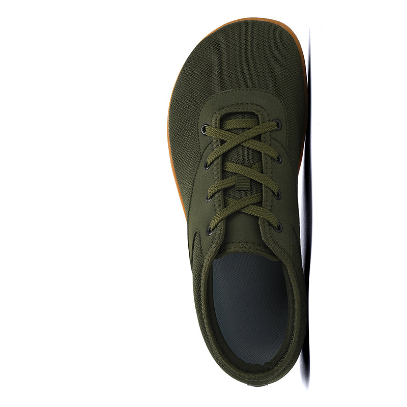 RAVO Buty męskie barefoot elastyczne trampki do chodzenia boso khaki