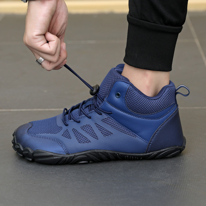 SOLI Buty damskie barefoot klasyczne i komfortowe sneakersy granatowe