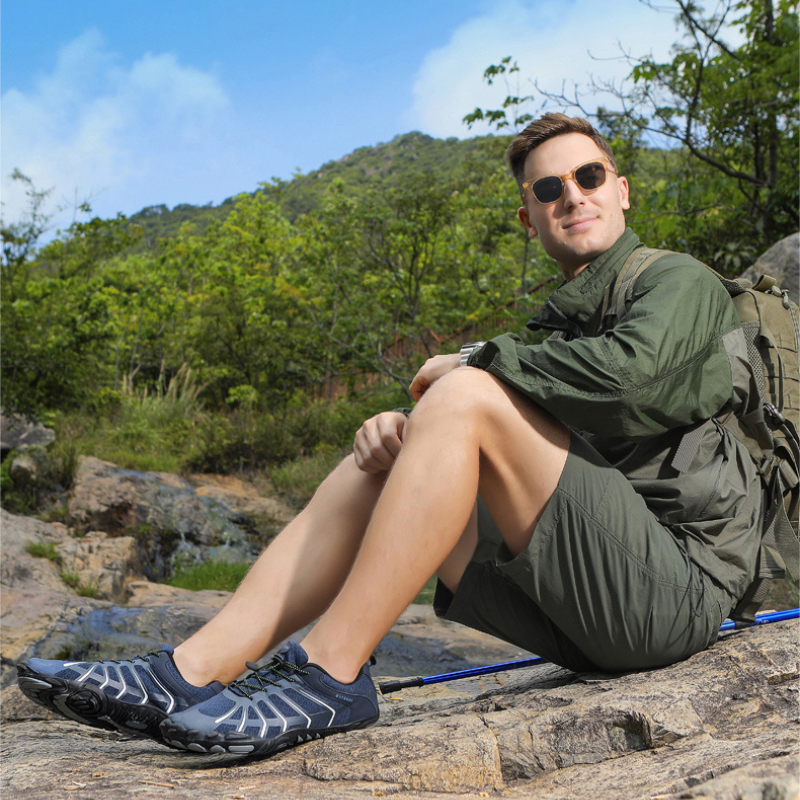 ERTA Buty damskie barefoot trail oddychające buty sportowe granatowe