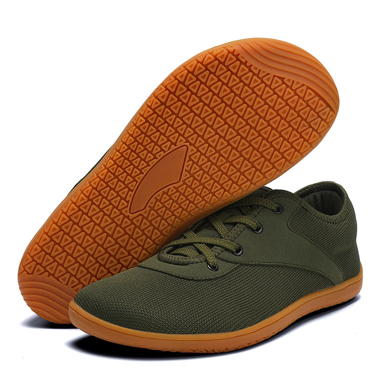 RAVO Buty męskie barefoot elastyczne trampki do chodzenia boso khaki