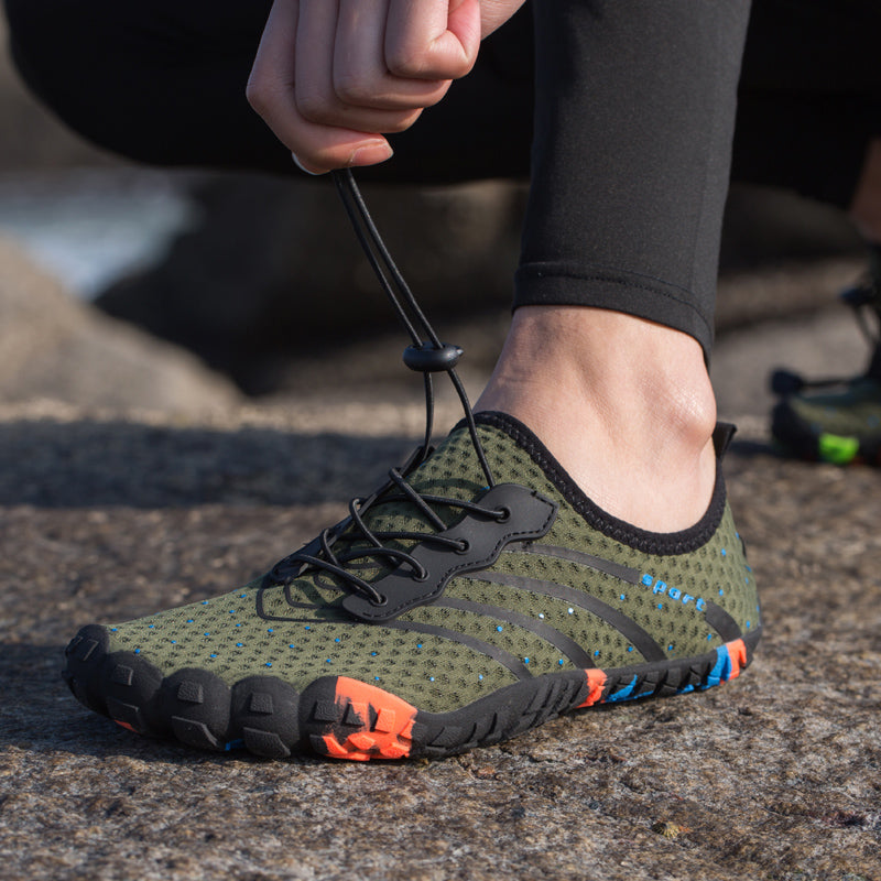 SAVA Buty męskie trailowe barefoot do chodzenia boso zielone
