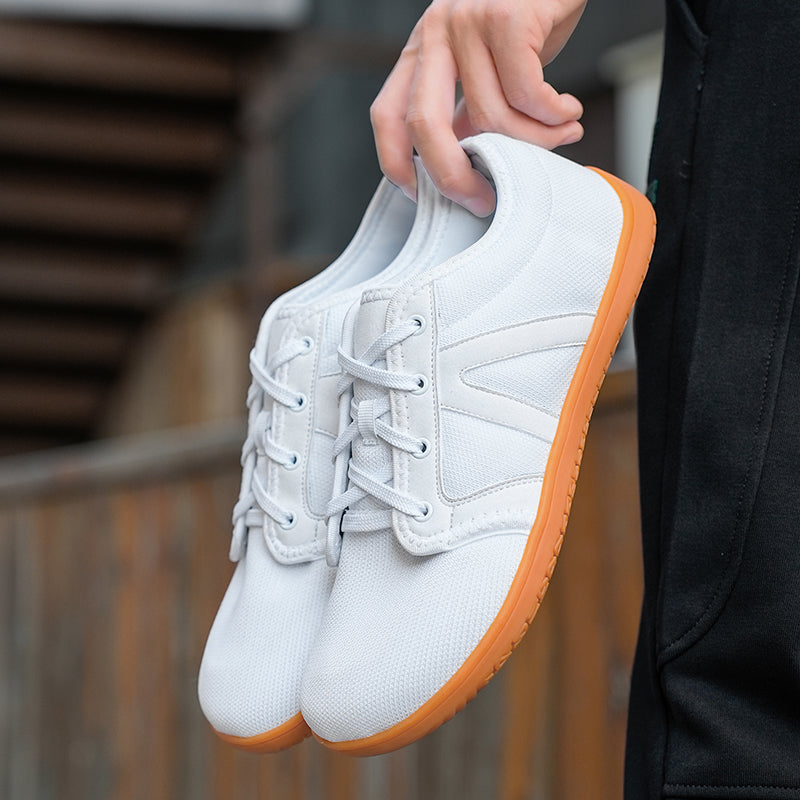 LUMA Buty damskie barefoot elastyczne trampki do chodzenia boso sneakers białe