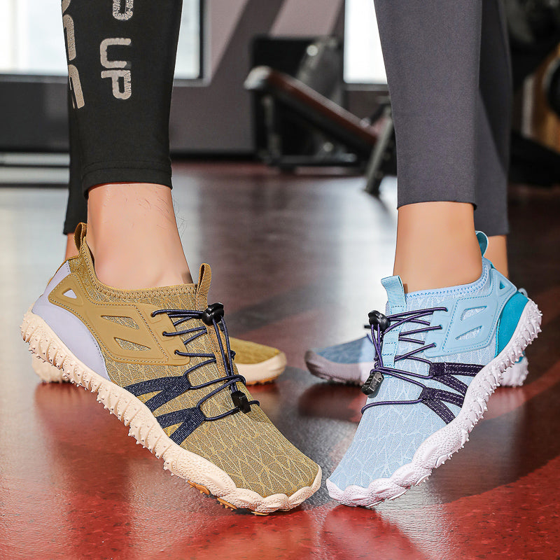 MIVA Buty damskie barefoot trail i trekking sportowe buty do chodzenia boso niebieskie