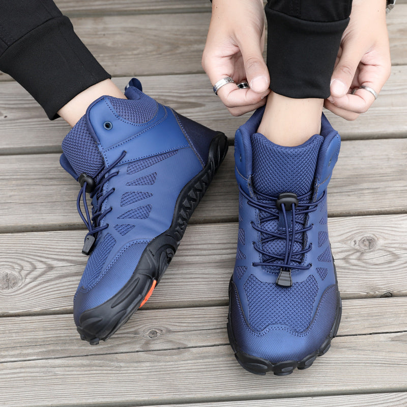 SOLI Buty damskie barefoot klasyczne i komfortowe sneakersy granatowe