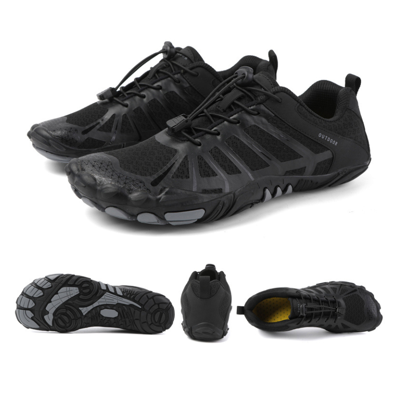 ERTA Buty męskie barefoot trail oddychające buty sportowe czarne