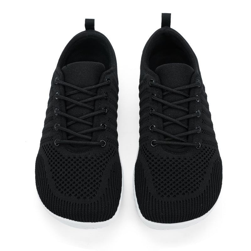 AERA Buty damskie barefoot klasyczne i komfortowe sneakersy czarne