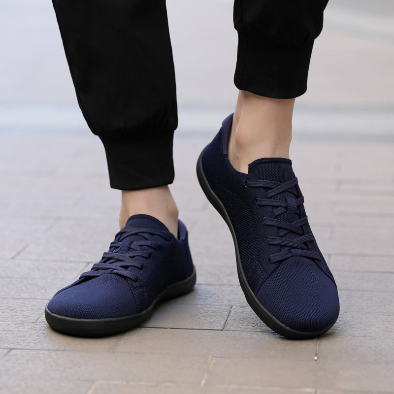 KIVA Buty męskie barefoot klasyczne i komfortowe sneakersy granatowe