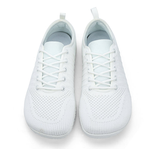 AERA Buty damskie barefoot klasyczne i komfortowe sneakersy białe