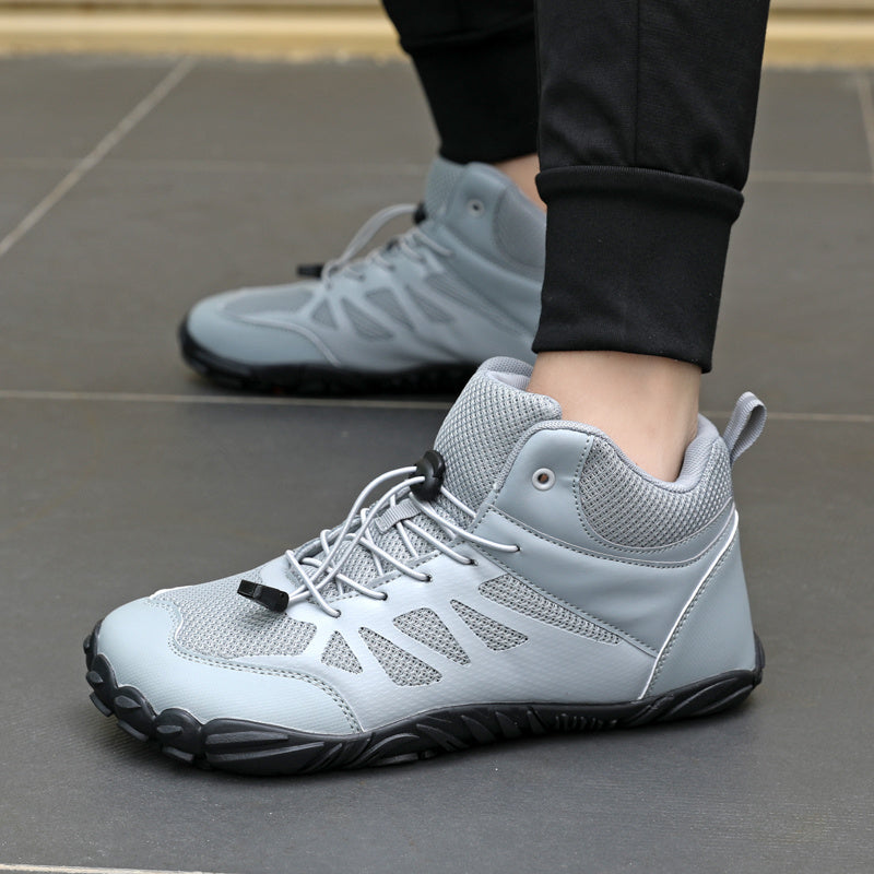 SOLI Buty męskie barefoot klasyczne i komfortowe sneakersy szare