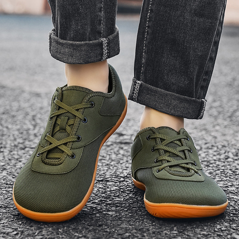 RAVO Buty męskie barefoot elastyczne trampki do chodzenia boso khaki