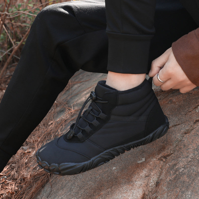 SANO Buty damskie barefoot trail i trekking sportowe buty do chodzenia boso czarne