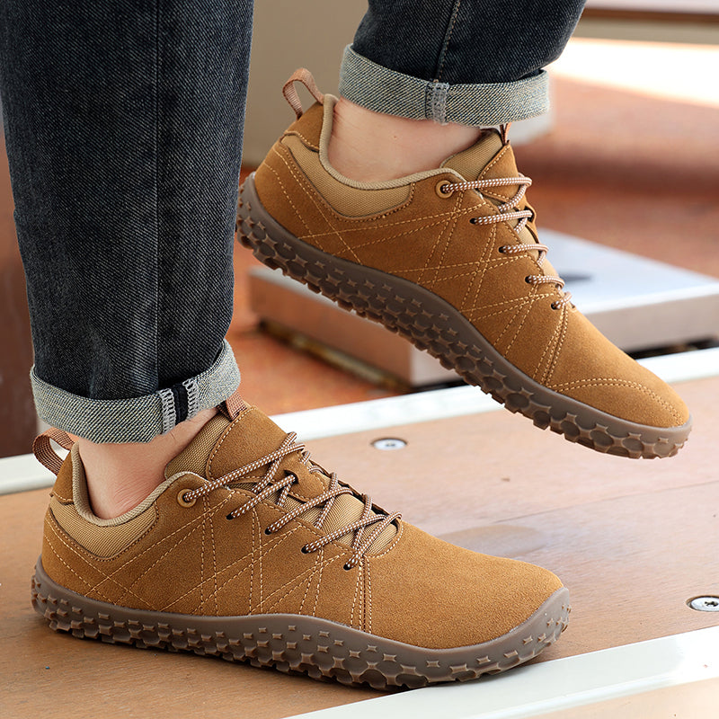 SILA Buty męskie sportowe barefoot sneakersy brązowe